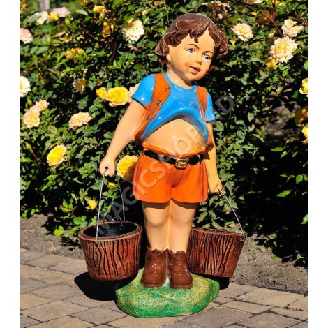 Садовая фигурка Cera Мальчик с ведрами 